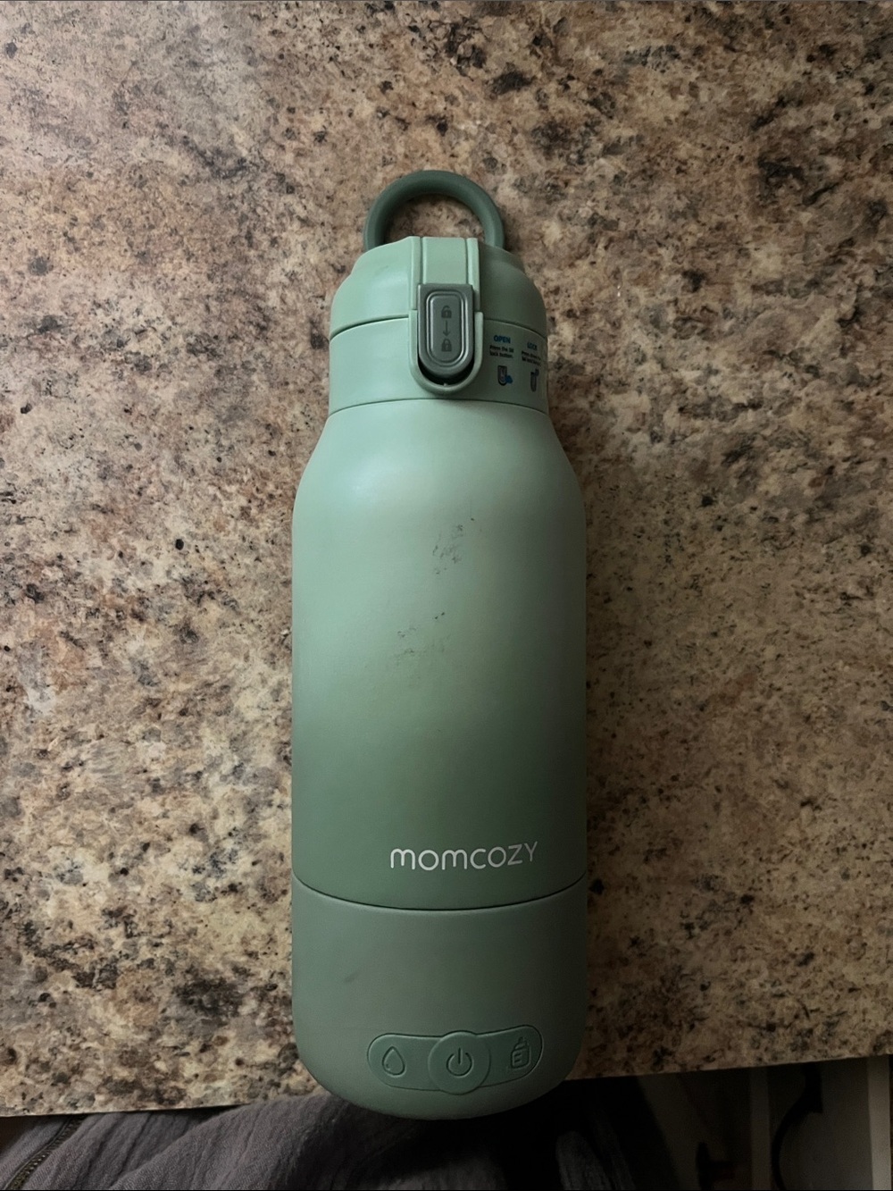 Momcozy Sage Green Insulated Travel Bottle